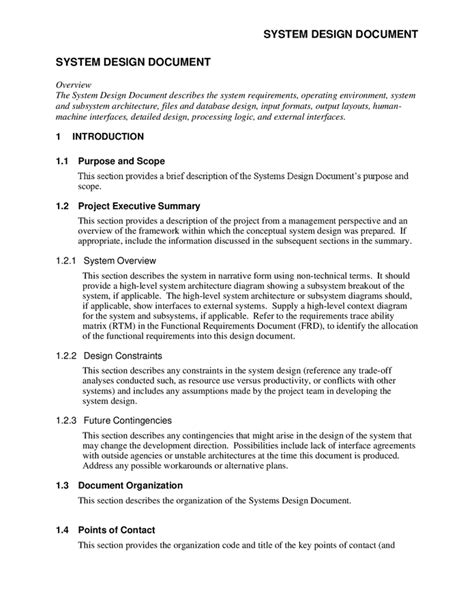 code documentation in system analysis and design