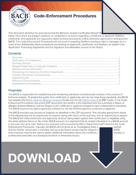 code enforcement procedures