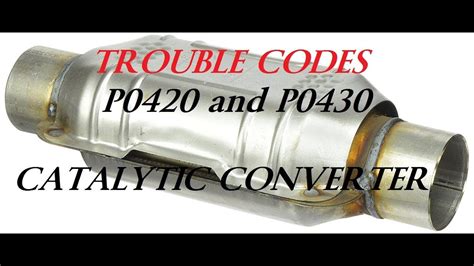 code for bad catalytic converter