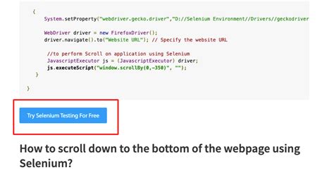 Python Selenium Scroll Down? Top Answer Update