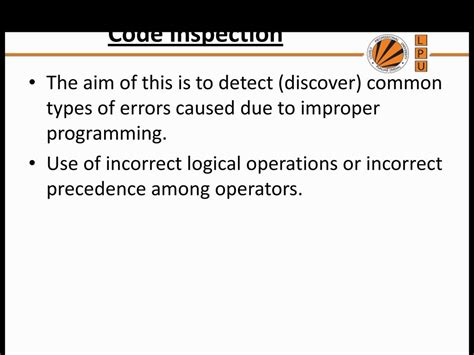 code inspection detect common programming error in code