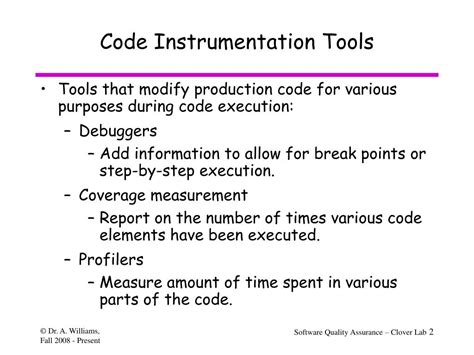 Code Instrumentation