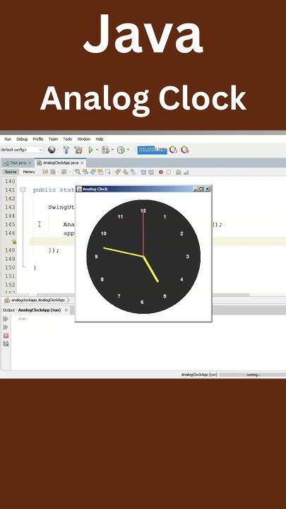 Code Of Analog Clock In Java