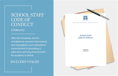 code of conduct for staff in schools