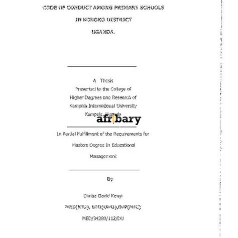 code of conduct for teachers in primary schools in uganda 2022