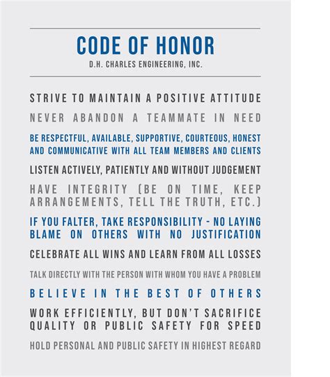 code of honor