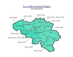 Digital 1 and 2digit Postcode Map Belgium 750 The World of