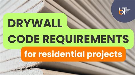 Code Requirements For Bathroom Drywall