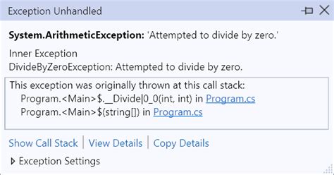 Code To Throw Exception In C#