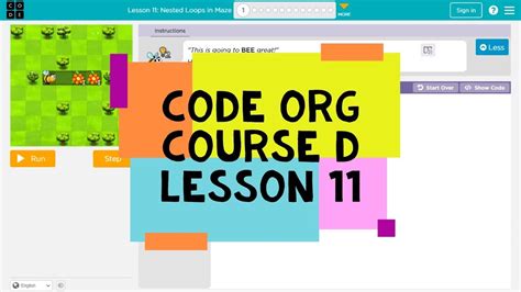 code.org lesson 11 nested loops in maze