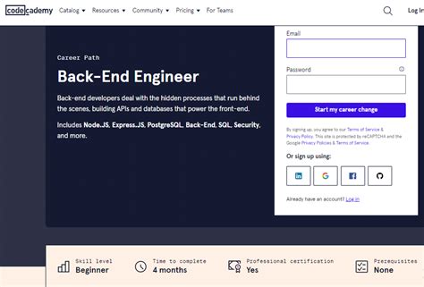 Codecademy Backend Engineer Reddit