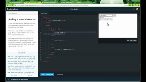 Codecademy Walkthrough Html