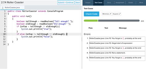Codehs Roller Coaster