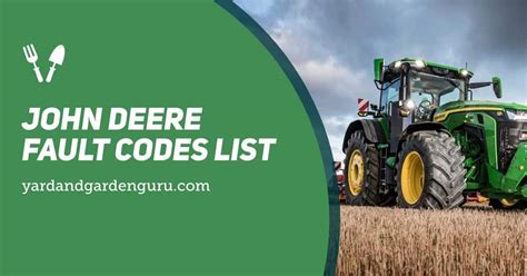 Codes Chart John Deere Fault Codes List