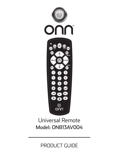 codes for a onn universal remote