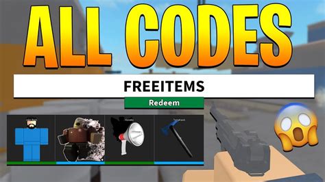 codes for arsenal in roblox