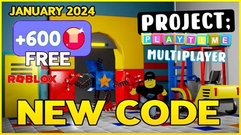 codes for project playtime roblox