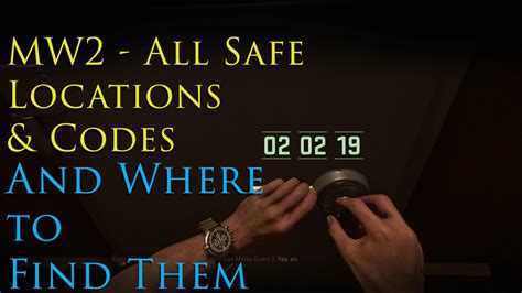 Codes For Safes In Mw2