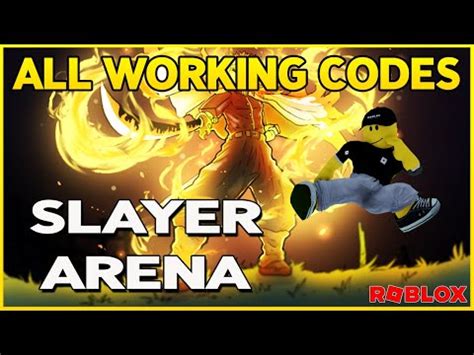 codes for slayer arena roblox 2023