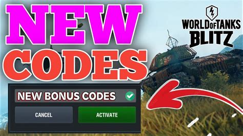 codes world of tanks blitz