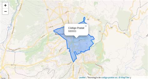 codigo postal bucaramanga cabecera
