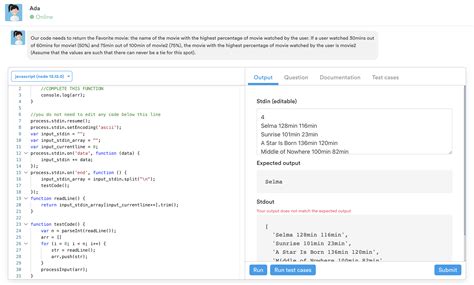 coding assessment examples