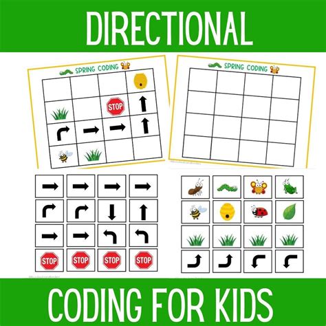 Coding Game Worksheets For Kids