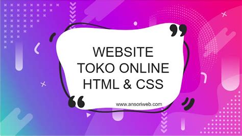coding html dan css toko online