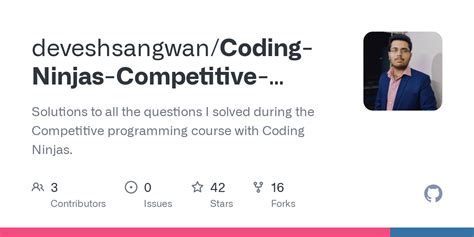 coding ninjas competitive programming c++ solutions github