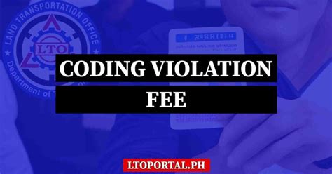 coding violation fee