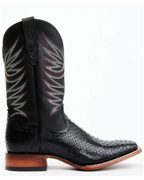 Cody James Black Matte Python Boots