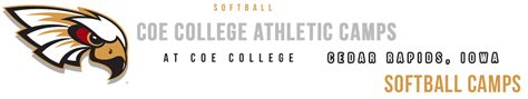 coe college softball camp