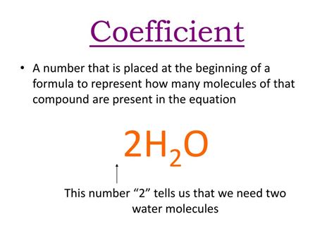 coefficient definition science