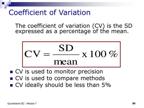 coefficient of variation percentage meaning