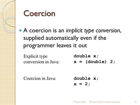 Coercion Programming