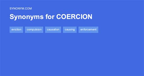 coercion synonym