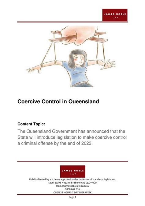 coercive control queensland