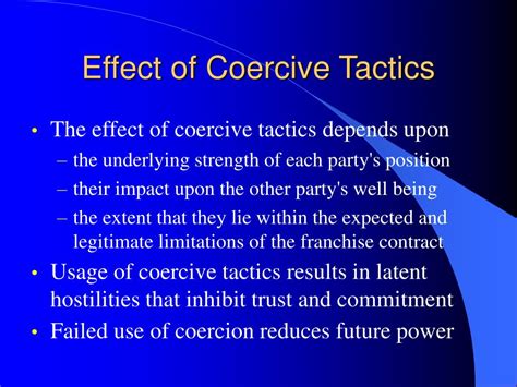 Coercive Effect
