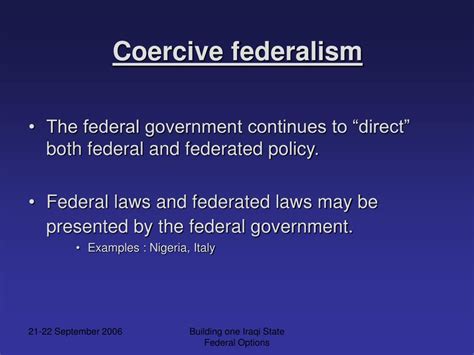 coercive federalism