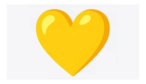 Coeur Jaune Emoji Signification 💛 Cœur
