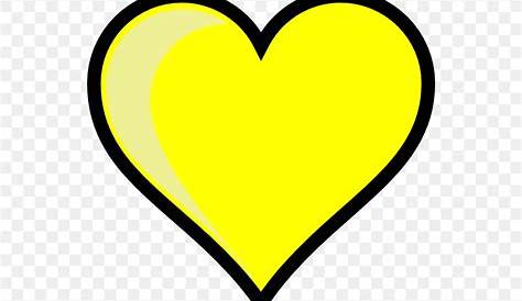 Coeur Jaune Png Single Yellow Heart Clip Art At Vector Clip