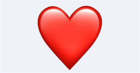 coeur rouge emoji iphone