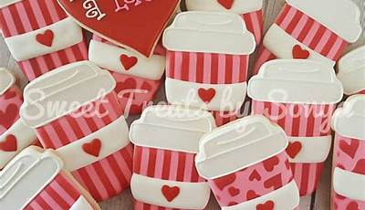 Coffee Cup Valentine Cookies