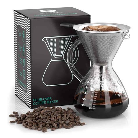 Coffee Gator Pour Over Coffee Maker 27 oz Paperless, Portable, Drip
