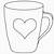 coffee mug coloring page