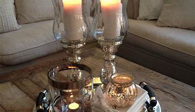 Coffee Table Candle Centerpiece