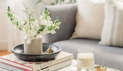 Coffee Table Decor Living Room With Books