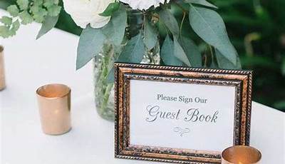 Coffee Table Guest Book Ideas