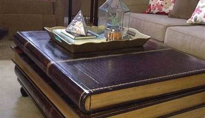 Coffee Table Made From Old Books