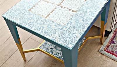 Coffee Table Makeover Diy Wallpaper